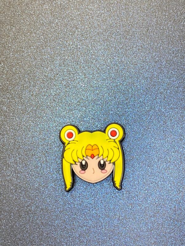 Sailor Moon, Wand, Symbol 3PC Soft PVC Shoe Croc Charms - Image 4