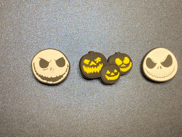 Nightmare Before Christmas Jack and Pumpkin 3PC Soft PVC Shoe Croc Charms
