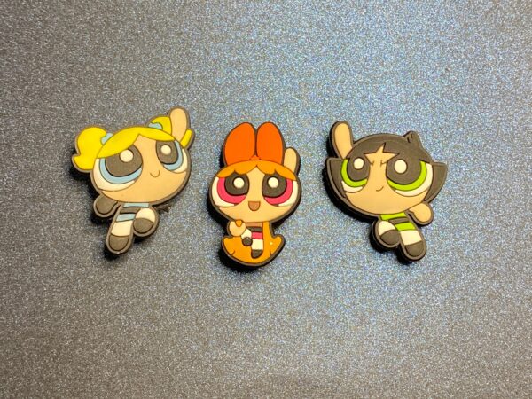 Power Puff Girls 3PC (A) Shoe Charms – Soft PVC - Image 2