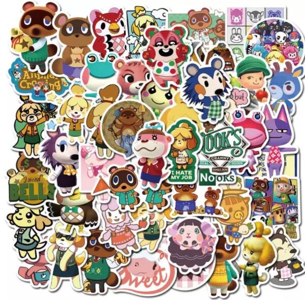 35 Count - Animal Crossing Sticker Random Character Vinyl Stickers - Image 3