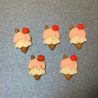3D Resin - Ice Cream SHOE CHARM