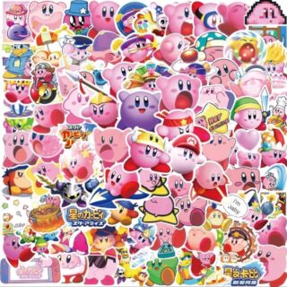 40 Count - Random Kirby Character Vinyl Stickers
