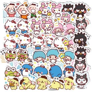 40 Count - Sanrio Hello Kitty Character Vinyl Stickers