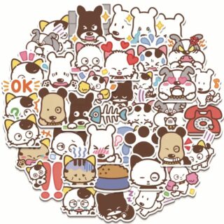40 Count - Random Japanese Character Vinyl Stickers