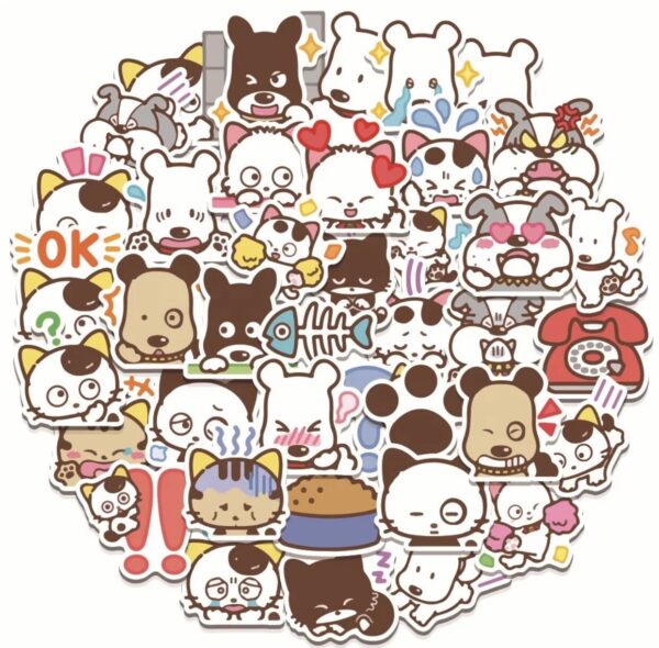 40 Count - Random Japanese Character Vinyl Stickers