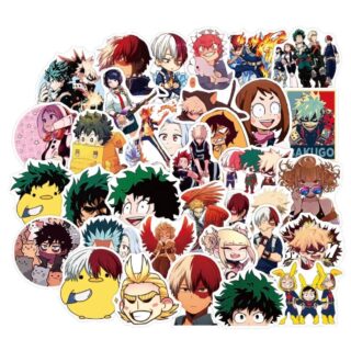 40 Count - Random My Hero Academia Character Vinyl Stickers
