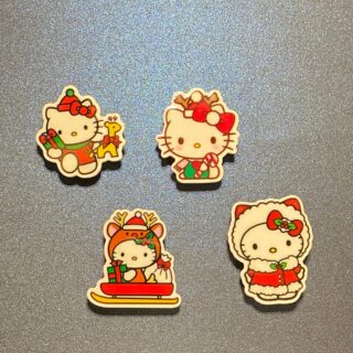 Hello Kitty Christmas Theme 4PC Shoe Charms - RESIN