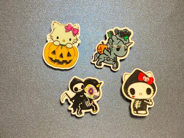 Hello Kitty Tokidoki Halloween Theme 4PC Shoe Charms - RESIN