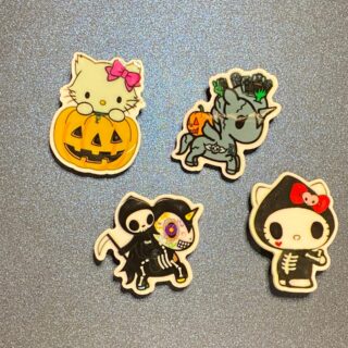 Hello Kitty Tokidoki Halloween Theme 4PC Shoe Charms - RESIN