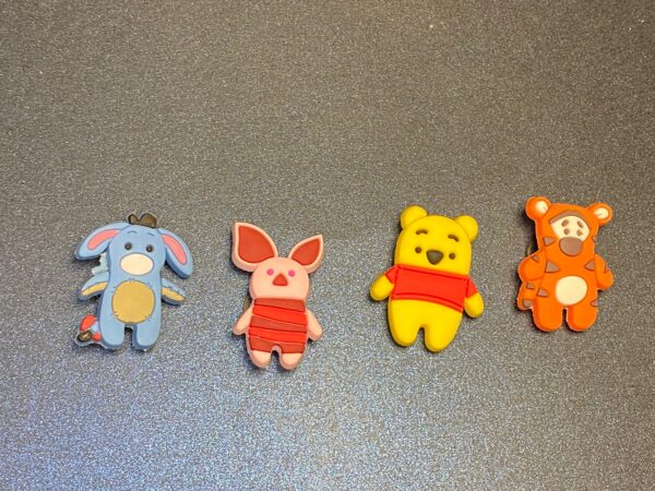 Winnie the Pooh 4PC Soft PVC Shoe Croc Charms