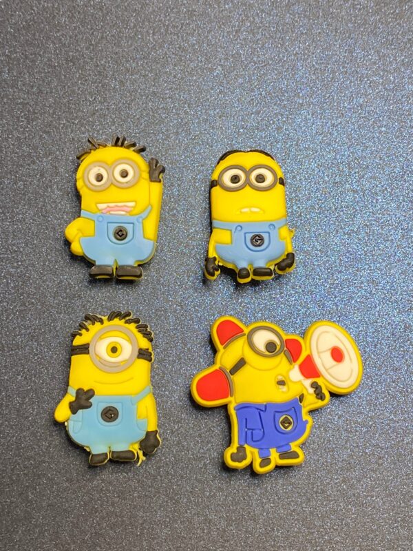 Minions 4PC Soft PVC Shoe Croc Charms