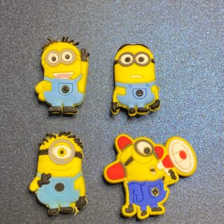 Minions 4PC Soft PVC Shoe Croc Charms