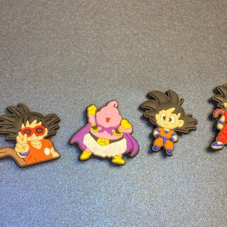4PC Dragon Ball Goku Majin Buu Shoe Charms - Soft PVC