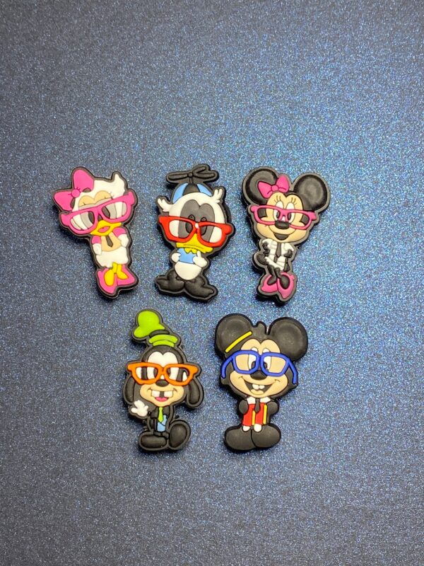 Disney Nerds 5PC Soft PVC Shoe Croc Charms