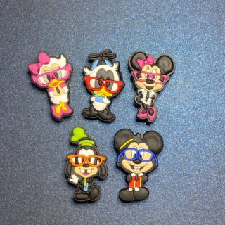 Disney Nerds 5PC Soft PVC Shoe Croc Charms