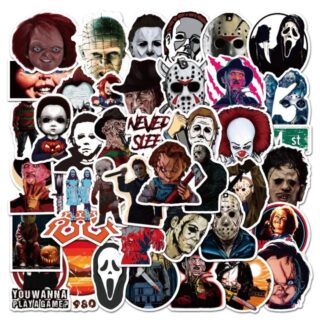 50 Count - Random Halloween Character Vinyl Stickers