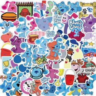 50 Count - Blues Clues Character Vinyl Stickers