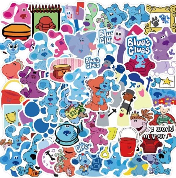 50 Count - Blues Clues Character Vinyl Stickers