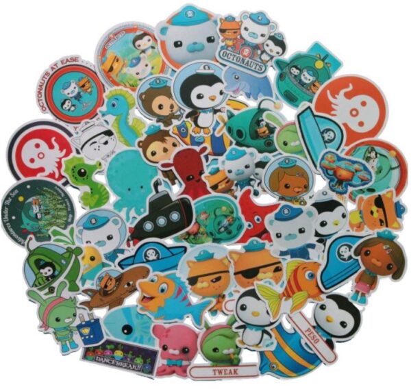 50 Count - Octonauts Character Vinyl Stickers