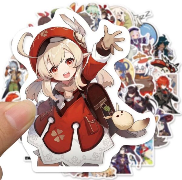 50 Count - Random Genshin Impact Vinyl Stickers - Image 2