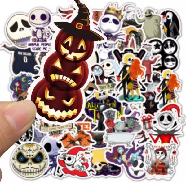 50 Count - Random Character Vinyl Stickers Jack Nightmare Before Christmas - Image 4
