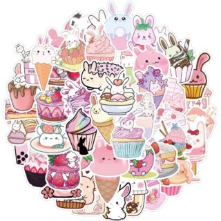 50 Count - Random Japanese Character Vinyl Stickers