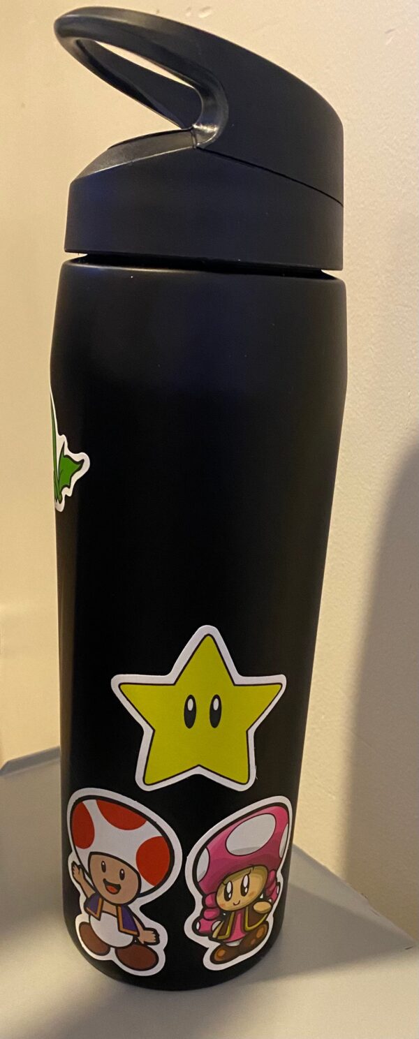 50 Count - Super Mario Brothers Character Vinyl Stickers - Image 2