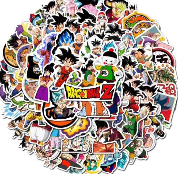 50 Count - Random Dragon Ball Character Vinyl Stickers