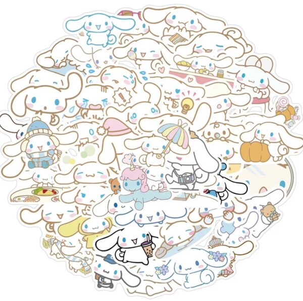 50 Count - Random Cinnamoroll Character Vinyl Stickers