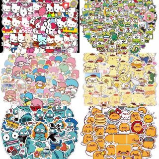 50 Count - Random Japanese Character Vinyl Stickers (B)