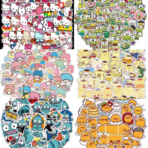 50 Count - Random Japanese Character Vinyl Stickers (B)