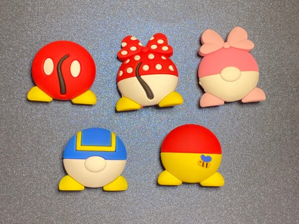 5PC 3D Shoe Charms - Soft PVC