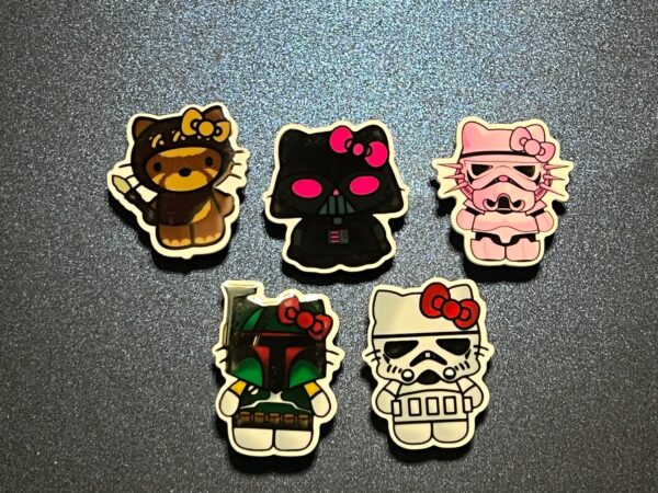Hello Kitty Star Wars 5PC Shoe Croc Charms - RESIN
