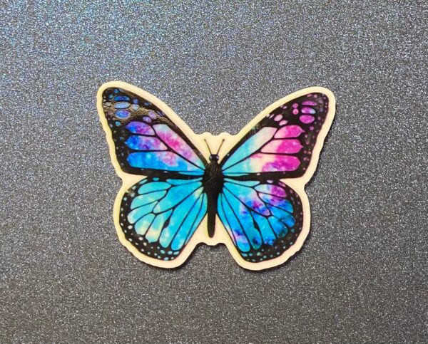 Colorful Butterflies 5PC Shoe Charms - RESIN - Image 3