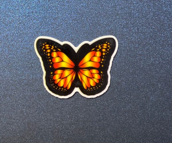 Colorful Butterflies 5PC Shoe Charms - RESIN - Image 4