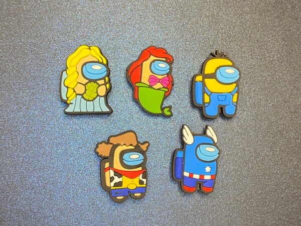 Among Us Set B 5PC Soft PVC Shoe Croc Charms