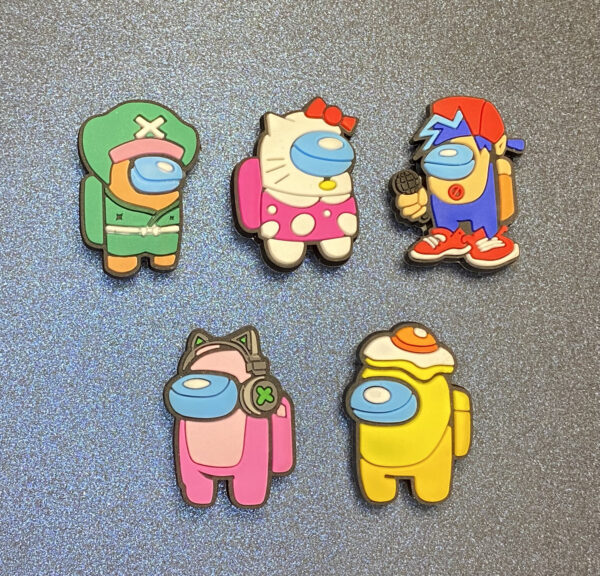 Among Us Set C 5PC Soft PVC Shoe Croc Charms