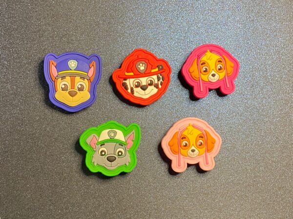 Paw Patrol 5PC Soft PVC Shoe Croc Charms