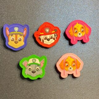 Paw Patrol 5PC Soft PVC Shoe Croc Charms