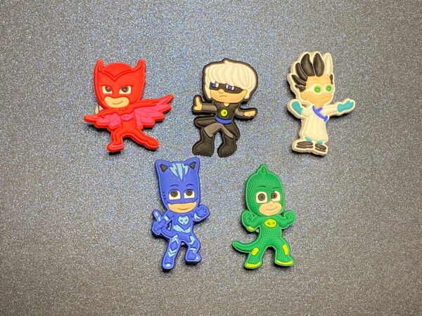 PJ Masks 5PC Soft PVC Shoe Croc Charms