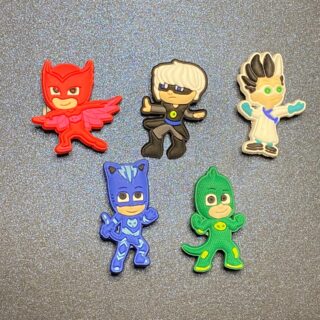 PJ Masks 5PC Soft PVC Shoe Croc Charms