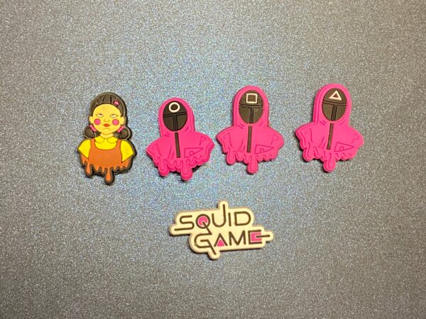 Squid Game Set B 5PC Soft PVC Shoe Croc Charms
