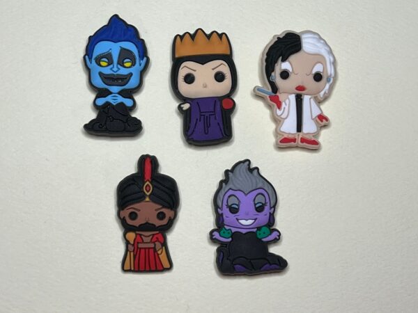 Disney Villains 5PC Soft PVC Shoe Croc Charms