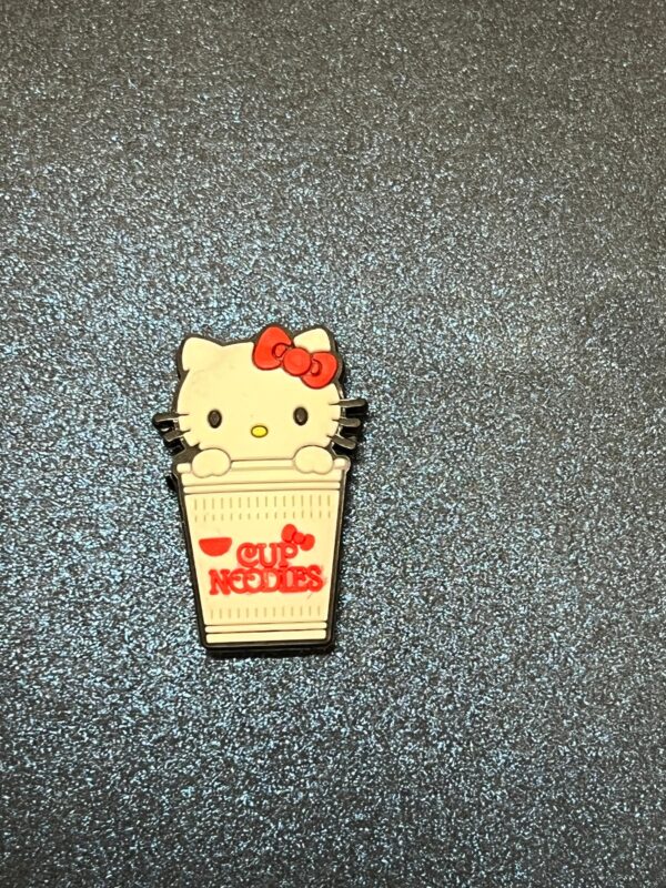 5PC Hello Kitty Vampire, Cup Noodle, Devil, Zombie, Mummy Soft PVC Shoe Croc Charms - Image 3