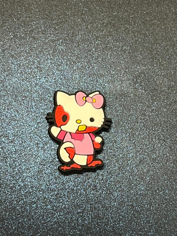 5PC Hello Kitty Vampire, Cup Noodle, Devil, Zombie, Mummy Soft PVC Shoe Croc Charms - Image 5