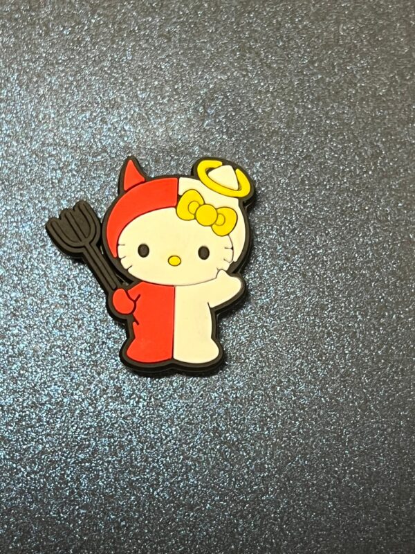 5PC Hello Kitty Vampire, Cup Noodle, Devil, Zombie, Mummy Soft PVC Shoe Croc Charms - Image 6