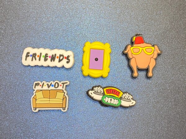 Friends TV Series 5PC Soft PVC Shoe Croc Charms