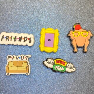 Friends TV Series 5PC Soft PVC Shoe Croc Charms