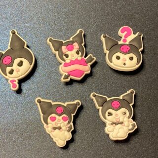 My Melody 5PC Soft PVC Shoe Croc Charms