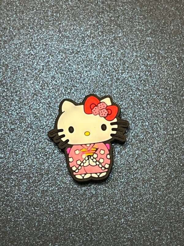 6PC Hello Kitty July 4th, Angel, Kimono, Cook, Princess, Teacher Soft PVC Shoe Croc Charms - Image 3